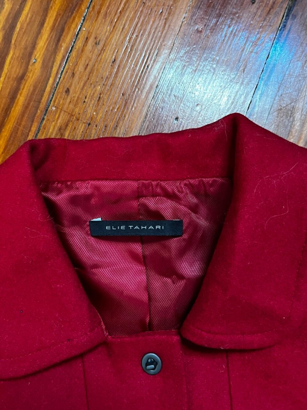 Red Wool Coat - Picture 5 of 12